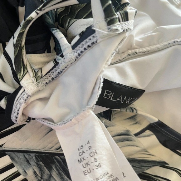 La Blanca Moment Of Zen Palm Multi Strap Cross Back One Piece Swimsuit 4 - Picture 4 of 6